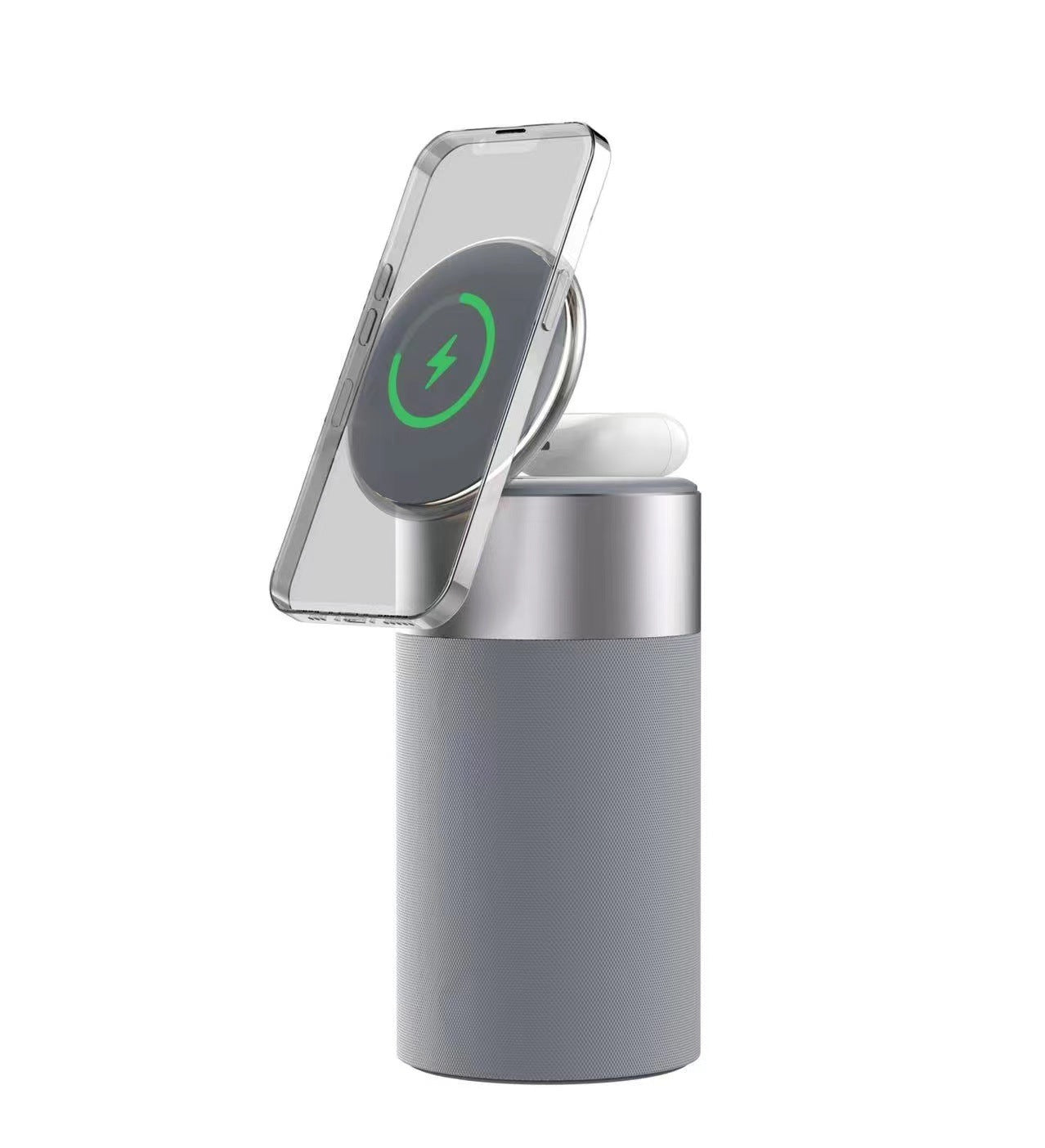 3-in-1 Multifunktions-Wireless-Ladegerät für iPhone und AirPods, tragbarer Bluetooth-Lautsprecher mit Touch-Lampe für Zuhause und Büro