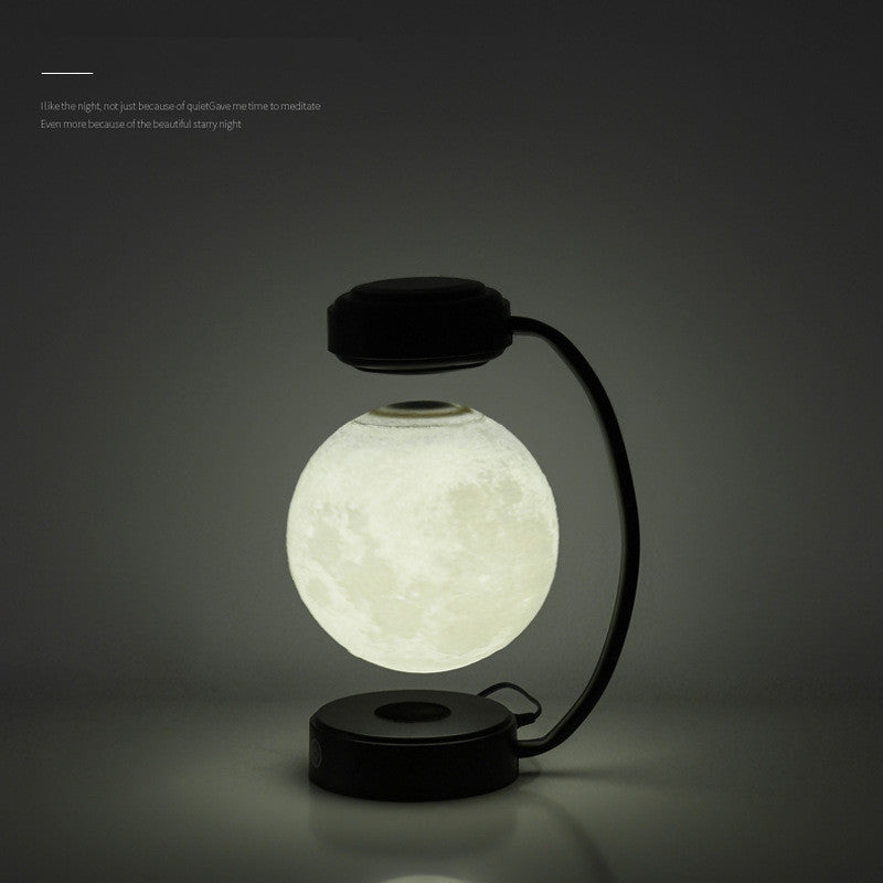 Kabellose, rotierende, schwebende Magnetkugel-Lampe in Form des 3D-Mondes für die Dekoration von Büro, Schule, Buchhandlung und Zuhause