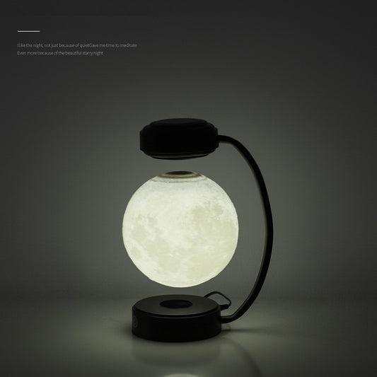Kabellose, rotierende, schwebende Magnetkugel-Lampe in Form des 3D-Mondes für die Dekoration von Büro, Schule, Buchhandlung und Zuhause