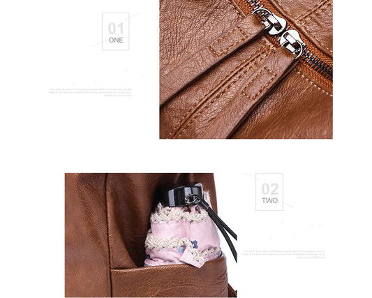 Damen Rucksack - Doppelte Schultertasche