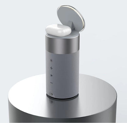 3-in-1 Multifunktions-Wireless-Ladegerät für iPhone und AirPods, tragbarer Bluetooth-Lautsprecher mit Touch-Lampe für Zuhause und Büro