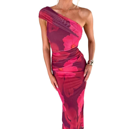 Robe femme,  nouveau plaid européen et américain taille serrée sexy dos nu bretelles spaghetti