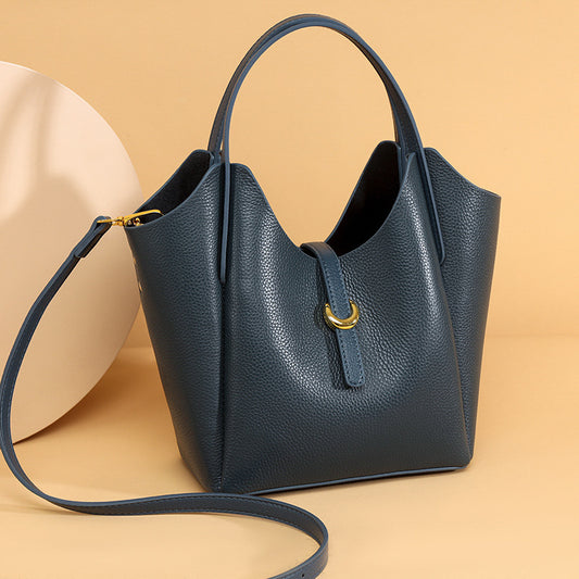 Sac à main en cuir véritable pour femmes, grande capacité