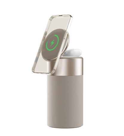 3-in-1 Multifunktions-Wireless-Ladegerät für iPhone und AirPods, tragbarer Bluetooth-Lautsprecher mit Touch-Lampe für Zuhause und Büro