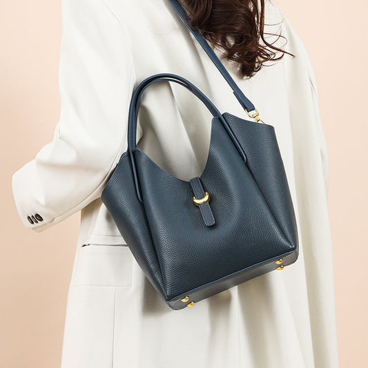 Sac à main en cuir véritable pour femmes, grande capacité
