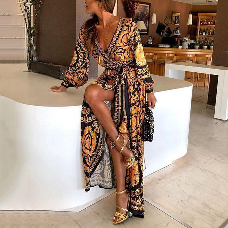 Robe Mode Nouvelle Style Élégante Femmes Sexy Col Bateau Pailleté