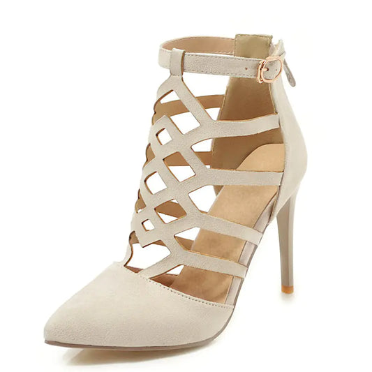 Neue Damen High Heel Hohle Römische Sandalen (Größe 43)